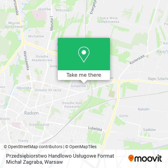 Przedsiębiorstwo Handlowo Usługowe Format Michał Zagraba map