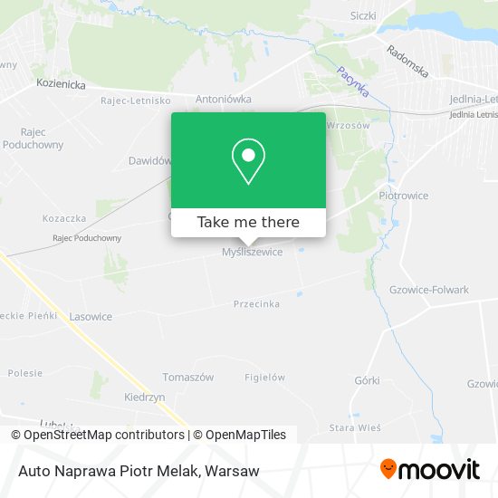 Auto Naprawa Piotr Melak map