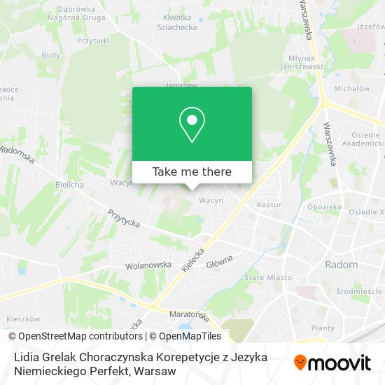 Lidia Grelak Choraczynska Korepetycje z Jezyka Niemieckiego Perfekt map