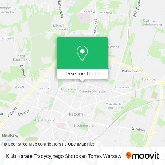 Klub Karate Tradycyjnego Shotokan Tomo map