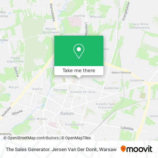 The Sales Generator. Jeroen Van Der Donk map