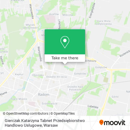 Gierczak Katarzyna Tabnet Przedsiębiorstwo Handlowo Usługowe map