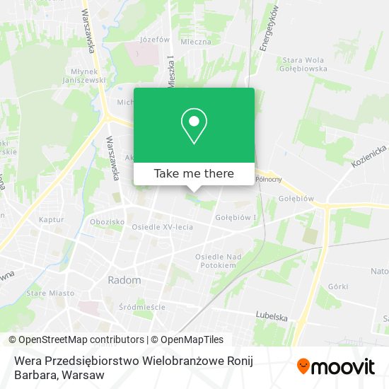 Wera Przedsiębiorstwo Wielobranżowe Ronij Barbara map