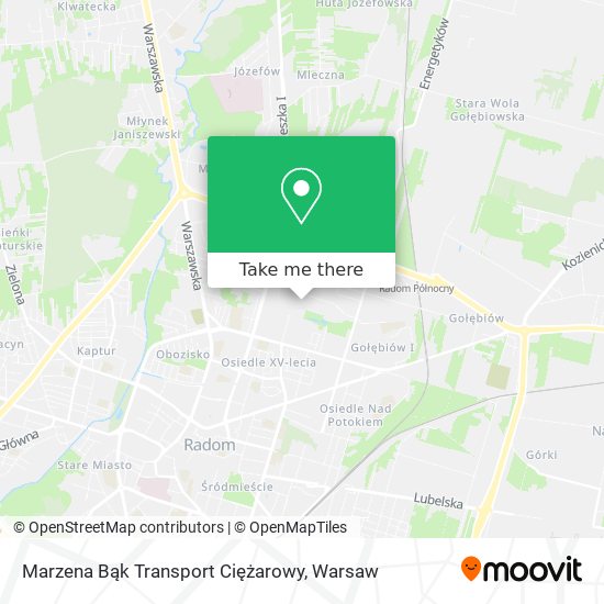 Marzena Bąk Transport Ciężarowy map