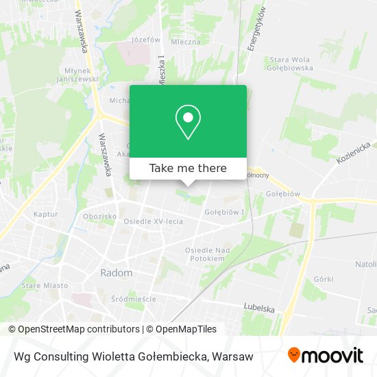 Wg Consulting Wioletta Gołembiecka map