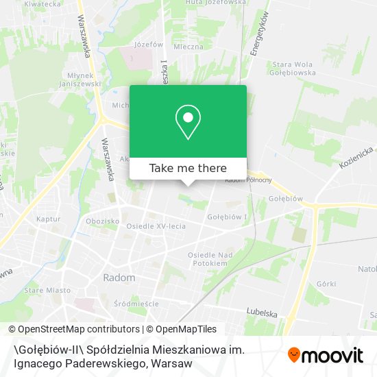 \Gołębiów-II\ Spółdzielnia Mieszkaniowa im. Ignacego Paderewskiego map