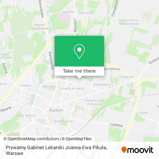 Prywatny Gabinet Lekarski Joanna Ewa Pikuła map