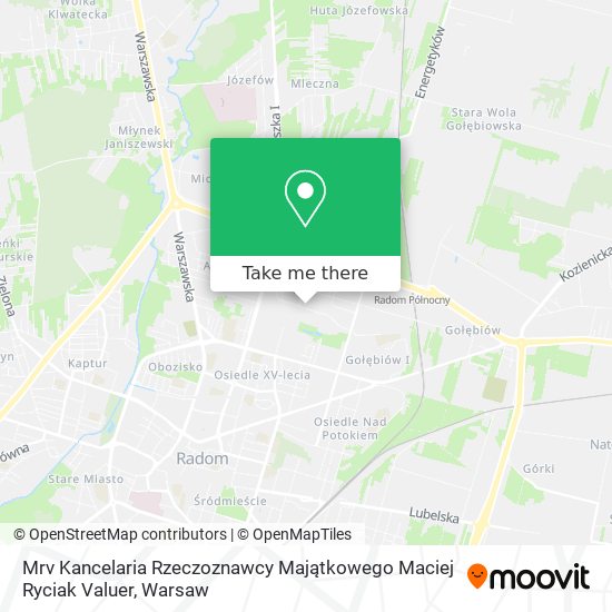 Mrv Kancelaria Rzeczoznawcy Majątkowego Maciej Ryciak Valuer map