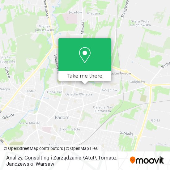 Analizy, Consulting i Zarządzanie \Atut\ Tomasz Janczewski map