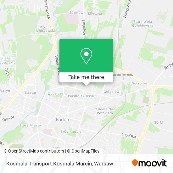 Kosmala Transport Kosmala Marcin map