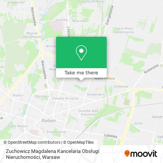 Zuchowicz Magdalena Kancelaria Obsługi Nieruchomości map