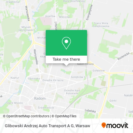 Карта Glibowski Andrzej Auto Transport A G