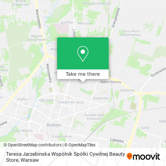 Teresa Jarzebinska Wspólnik Spółki Cywilnej Beauty Store map