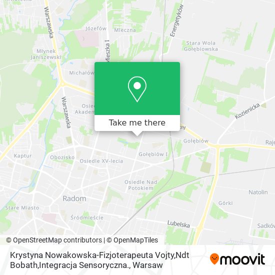 Krystyna Nowakowska-Fizjoterapeuta Vojty,Ndt Bobath,Integracja Sensoryczna. map