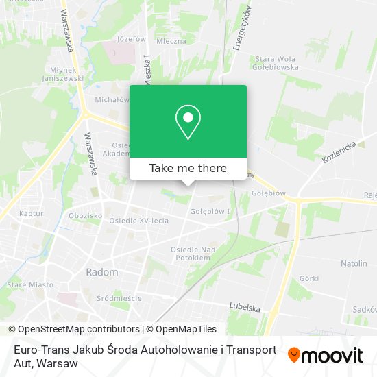 Euro-Trans Jakub Środa Autoholowanie i Transport Aut map