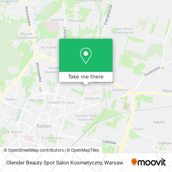 Olender Beauty Spot Salon Kosmetyczny map