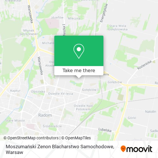 Moszumański Zenon Blacharstwo Samochodowe map