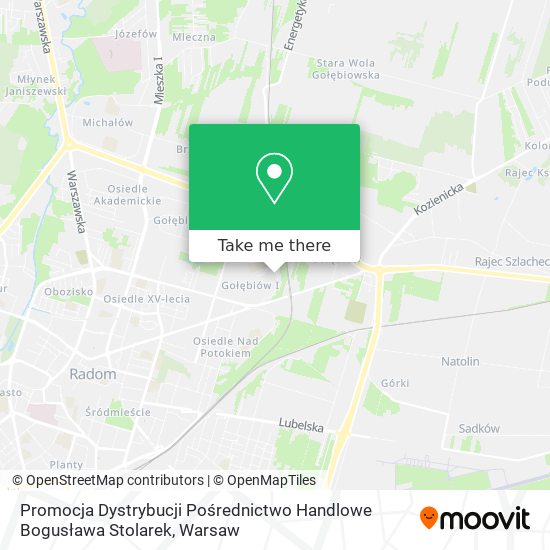 Promocja Dystrybucji Pośrednictwo Handlowe Bogusława Stolarek map