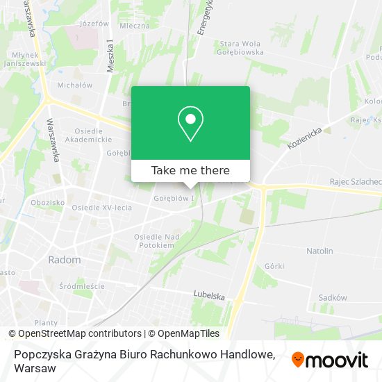 Popczyska Grażyna Biuro Rachunkowo Handlowe map