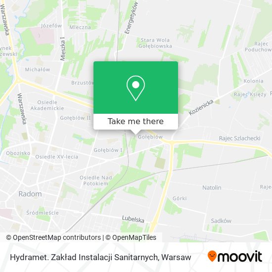 Hydramet. Zakład Instalacji Sanitarnych map