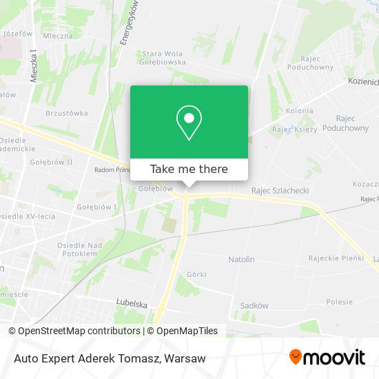 Auto Expert Aderek Tomasz map