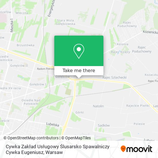 Cywka Zakład Usługowy Ślusarsko Spawalniczy Cywka Eugeniusz map