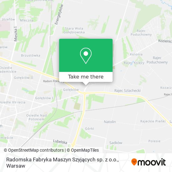 Radomska Fabryka Maszyn Szyjących sp. z o.o. map