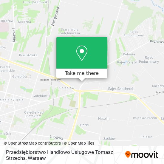 Przedsiębiorstwo Handlowo Usługowe Tomasz Strzecha map