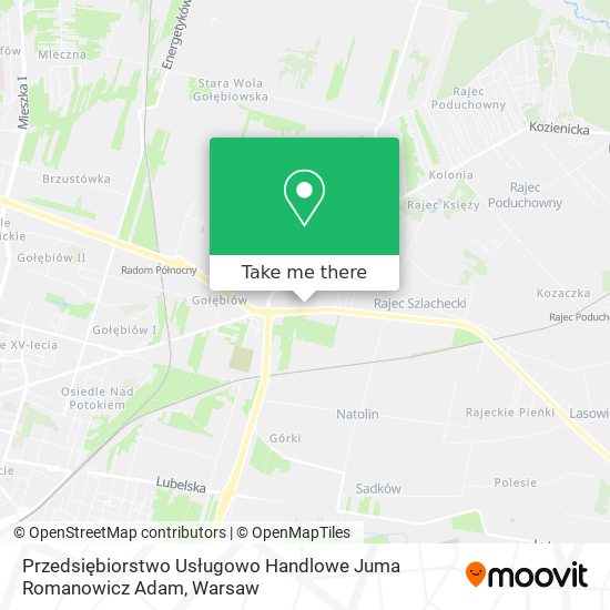 Przedsiębiorstwo Usługowo Handlowe Juma Romanowicz Adam map