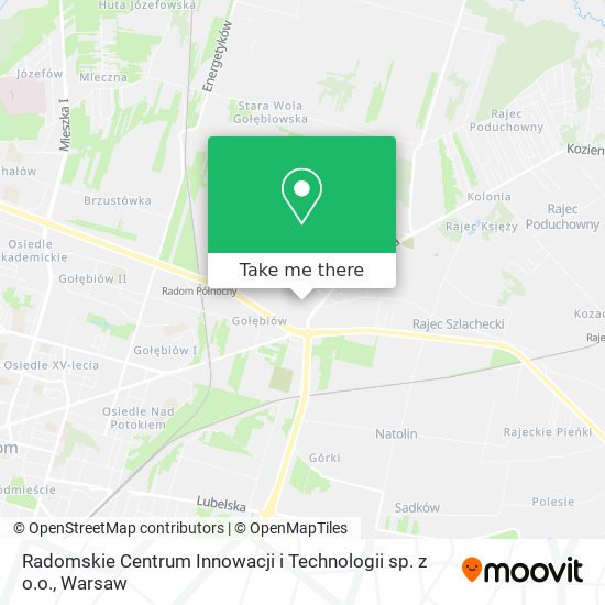 Radomskie Centrum Innowacji i Technologii sp. z o.o. map