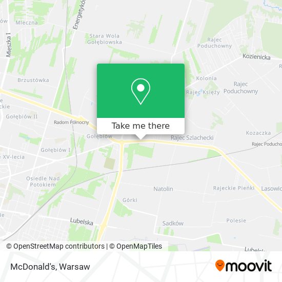 McDonald's map