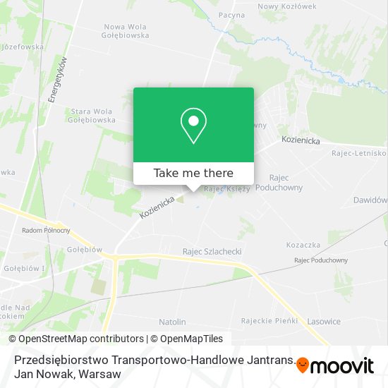 Przedsiębiorstwo Transportowo-Handlowe Jantrans. Jan Nowak map