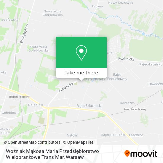 Woźniak Mąkosa Maria Przedsiębiorstwo Wielobranżowe Trans Mar map