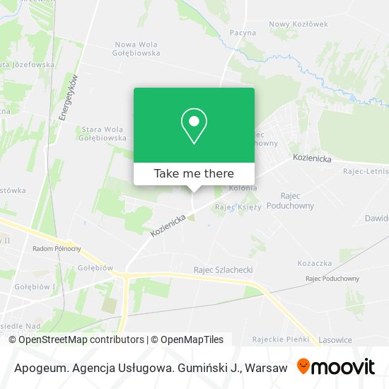 Apogeum. Agencja Usługowa. Gumiński J. map