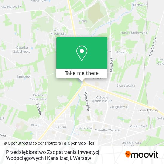 Przedsiębiorstwo Zaopatrzenia Inwestycji Wodociągowych i Kanalizacji map