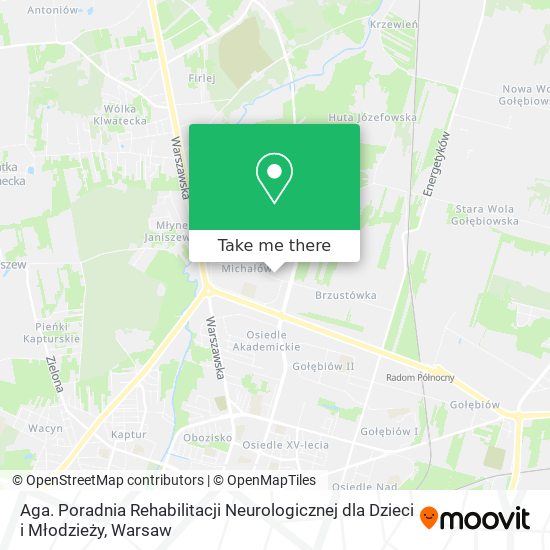 Aga. Poradnia Rehabilitacji Neurologicznej dla Dzieci i Młodzieży map