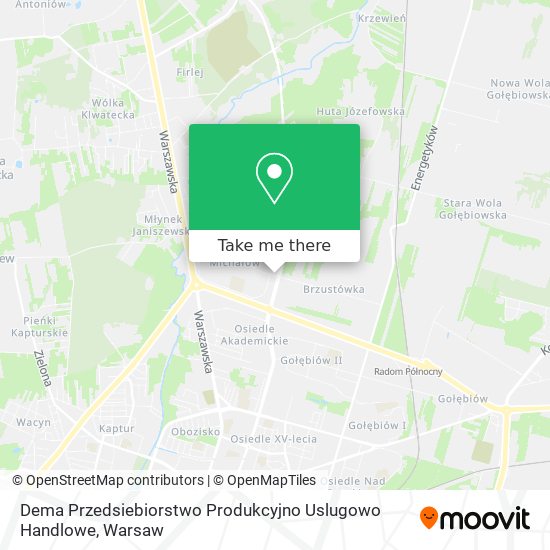 Dema Przedsiebiorstwo Produkcyjno Uslugowo Handlowe map