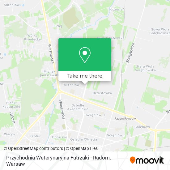 Przychodnia Weterynaryjna Futrzaki - Radom map