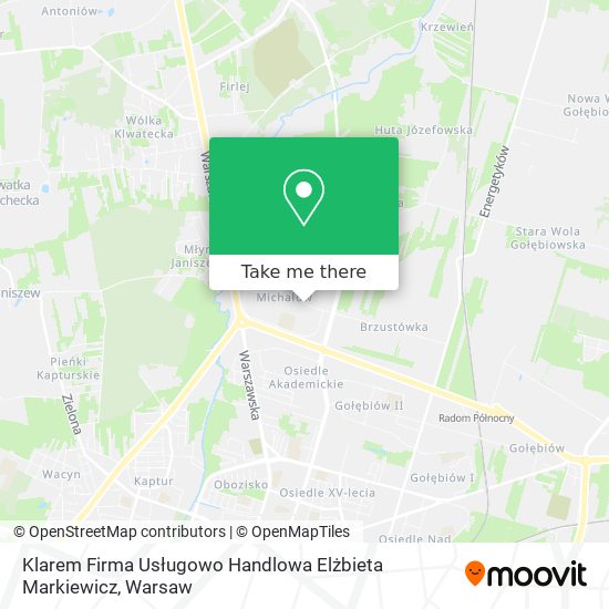 Klarem Firma Usługowo Handlowa Elżbieta Markiewicz map