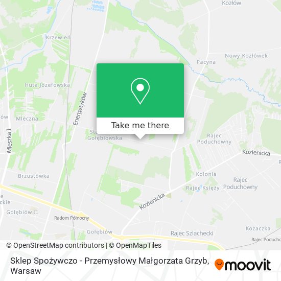 Sklep Spożywczo - Przemysłowy Małgorzata Grzyb map