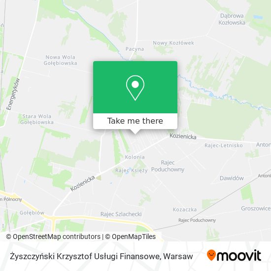 Żyszczyński Krzysztof Usługi Finansowe map