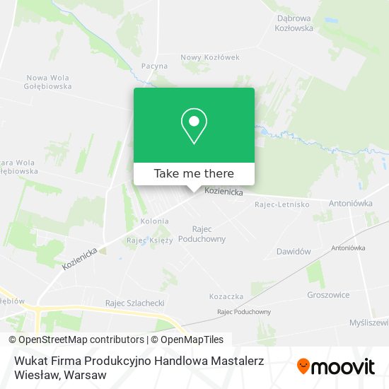 Wukat Firma Produkcyjno Handlowa Mastalerz Wiesław map