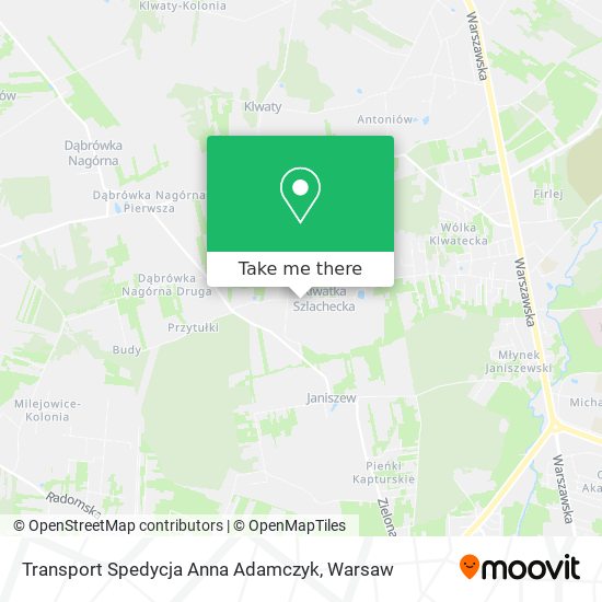 Transport Spedycja Anna Adamczyk map