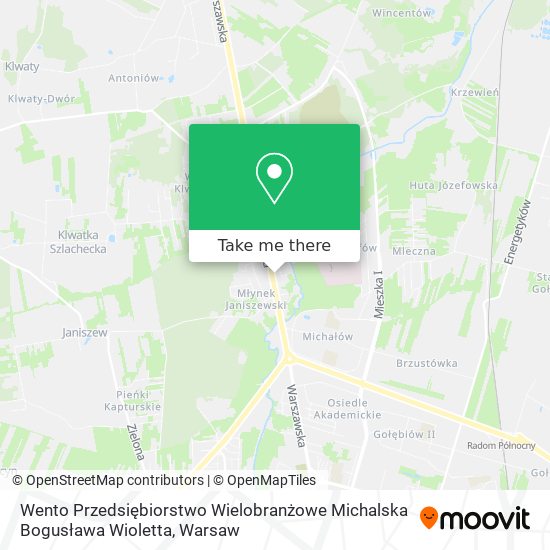 Wento Przedsiębiorstwo Wielobranżowe Michalska Bogusława Wioletta map