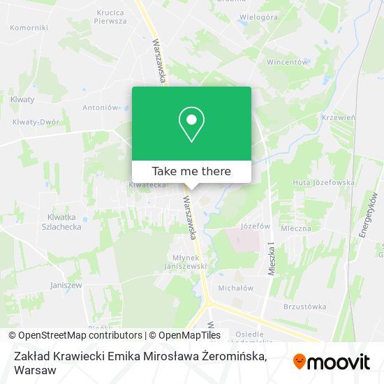 Zakład Krawiecki Emika Mirosława Żeromińska map