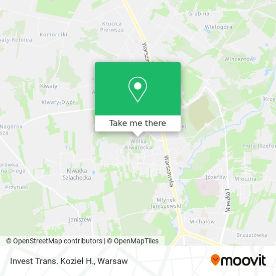 Invest Trans. Kozieł H. map