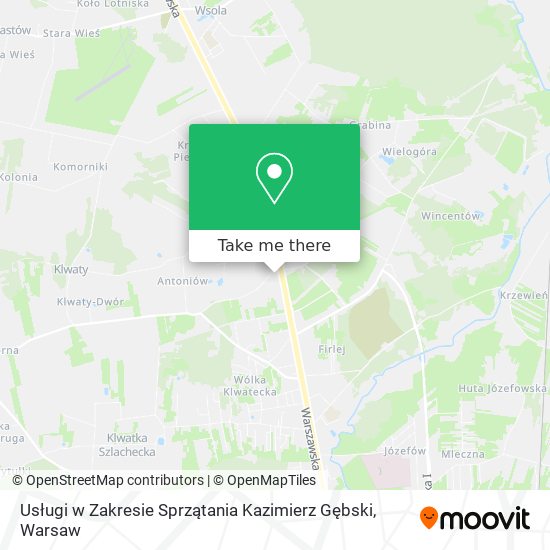 Usługi w Zakresie Sprzątania Kazimierz Gębski map