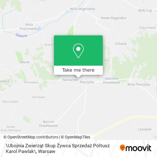 \Ubojnia Zwierząt Skup Żywca Sprzedaż Półtusz Karol Pawlak\ map