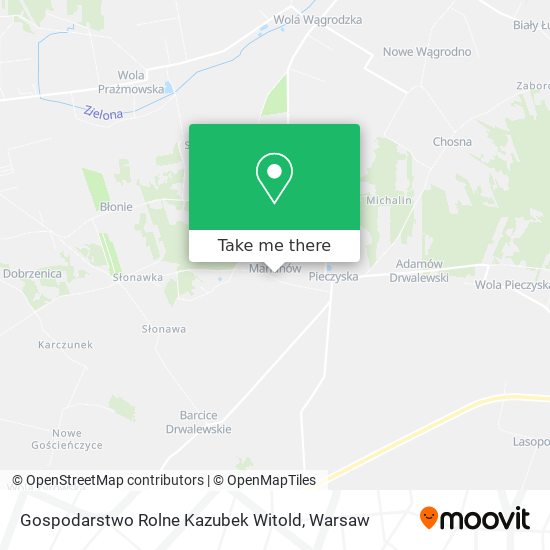 Gospodarstwo Rolne Kazubek Witold map