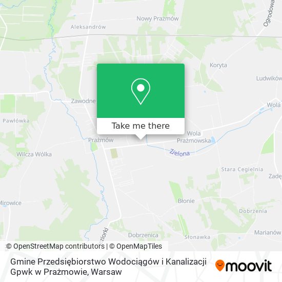 Gmine Przedsiębiorstwo Wodociągów i Kanalizacji Gpwk w Prażmowie map